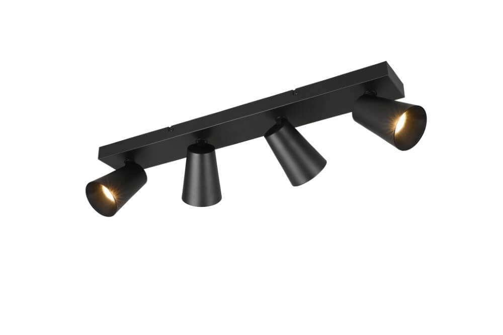 4-licht opbouwspot Sharp zwart Trio 4017807613100