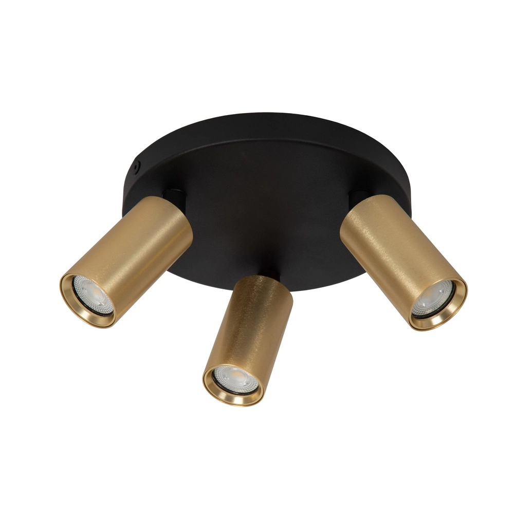 Plafondspot Ritmo mini GU10 3-liichts goud