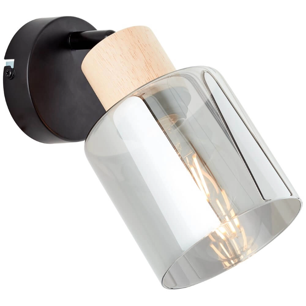 Wandlamp Weald zwart Brilliant 4004353413070