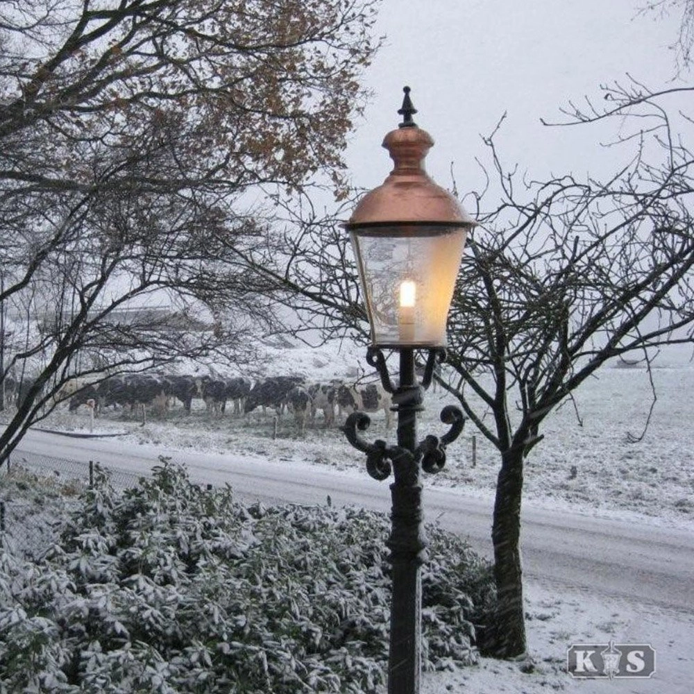 Nostalgische buitenlantaarn Dusseldorf zwart KS Verlichting 8714732080149