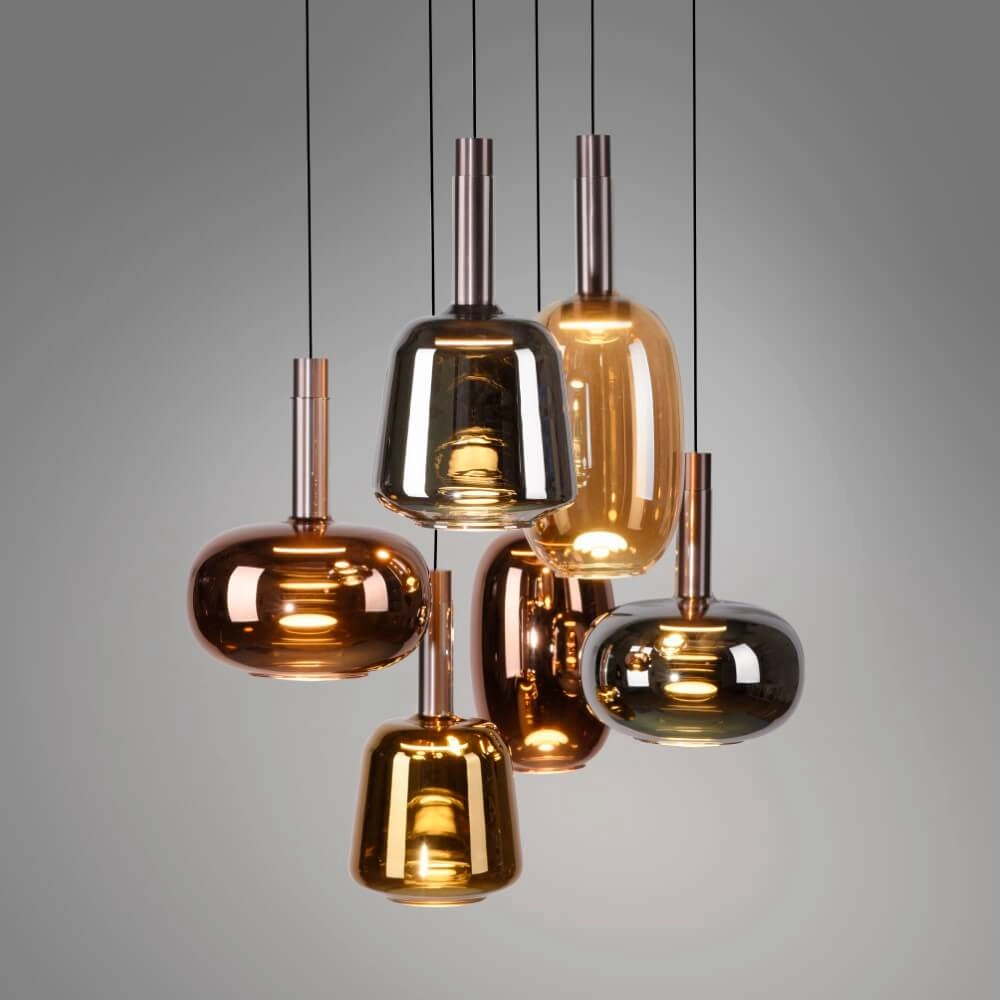 Vrolijke hanglamp Irides 6-lichts recht Paul Neuhaus 4012248383674