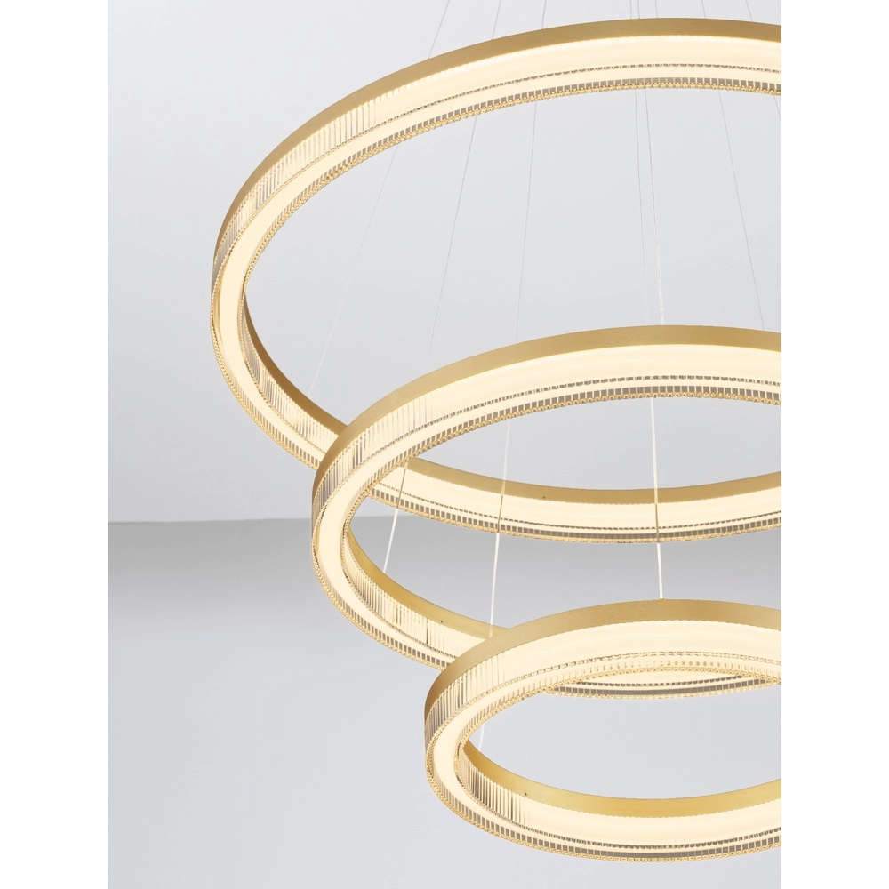 Gouden hanglamp Luana 3-lichts Lyora 5212017479679
