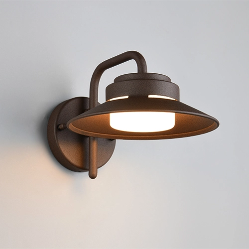 Moderne stallamp Atrato roestbruin