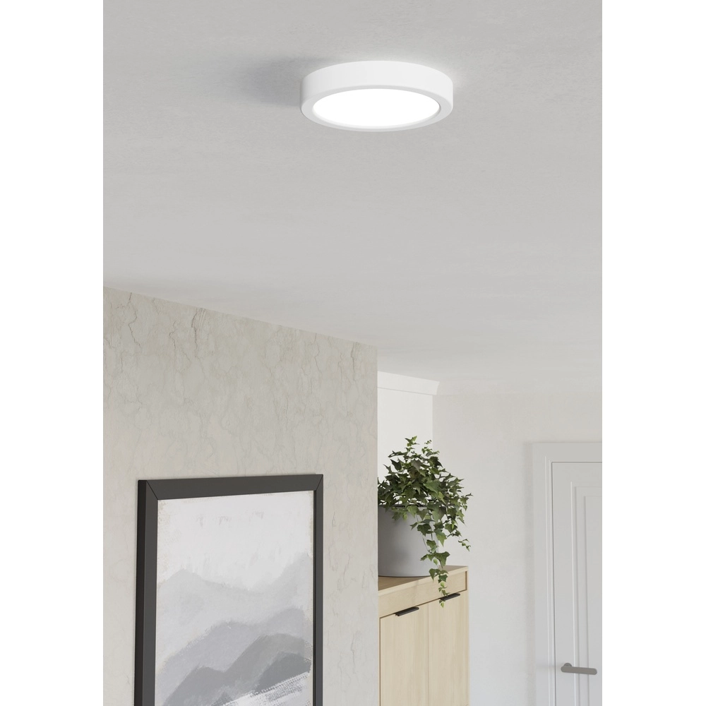 Led plafonnière Fueva 6 rond - wit - Ø 16,6cm Eglo 9008606330140