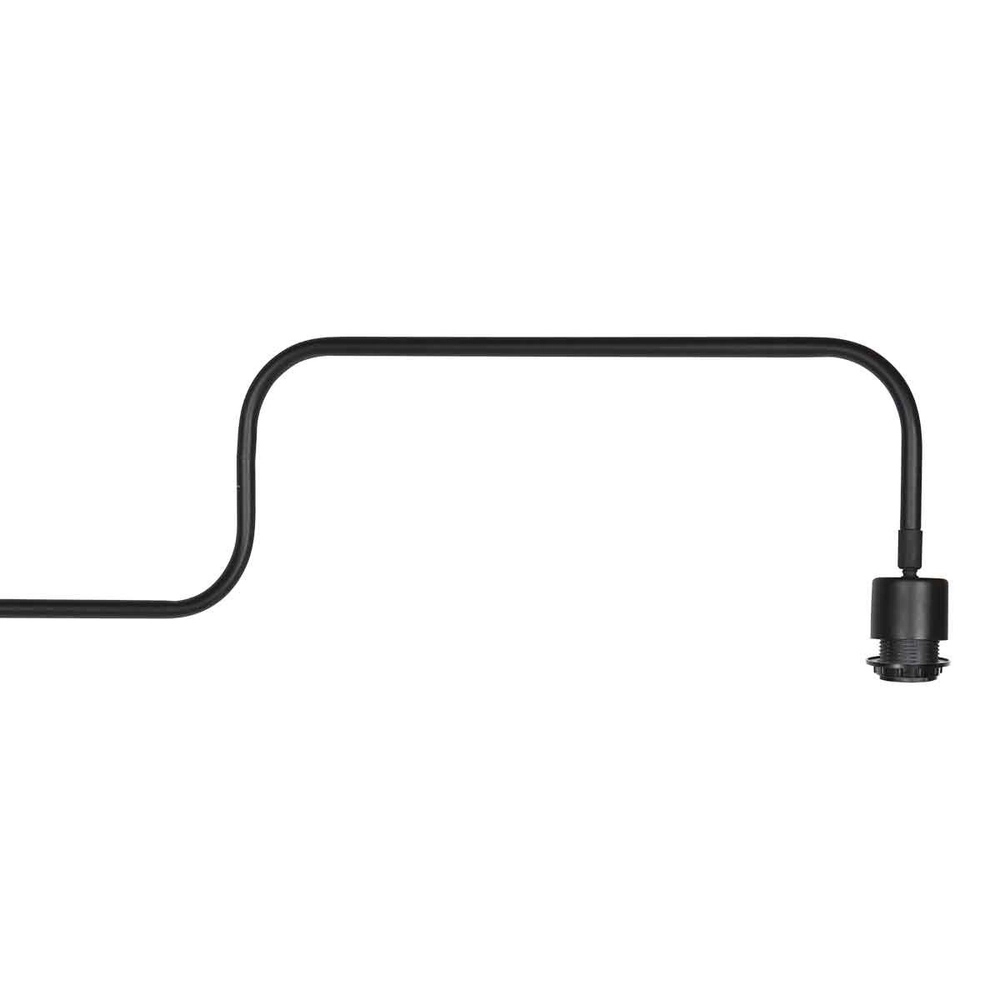 Muurlamp Bloeba zwart met rotan kap Steinhauer 8712746183016