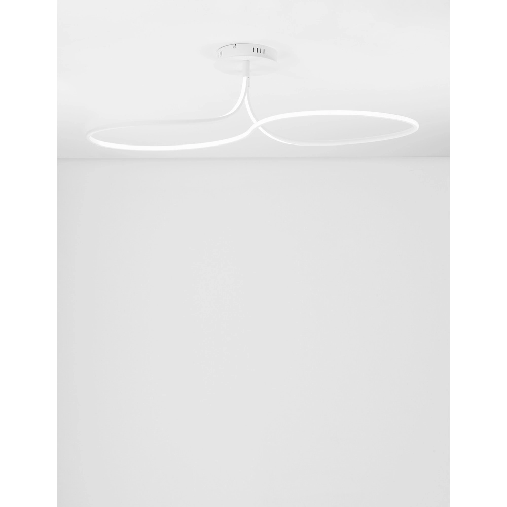 Plafondlamp Fungo krul wit Plafondlamp Fungo krul wit