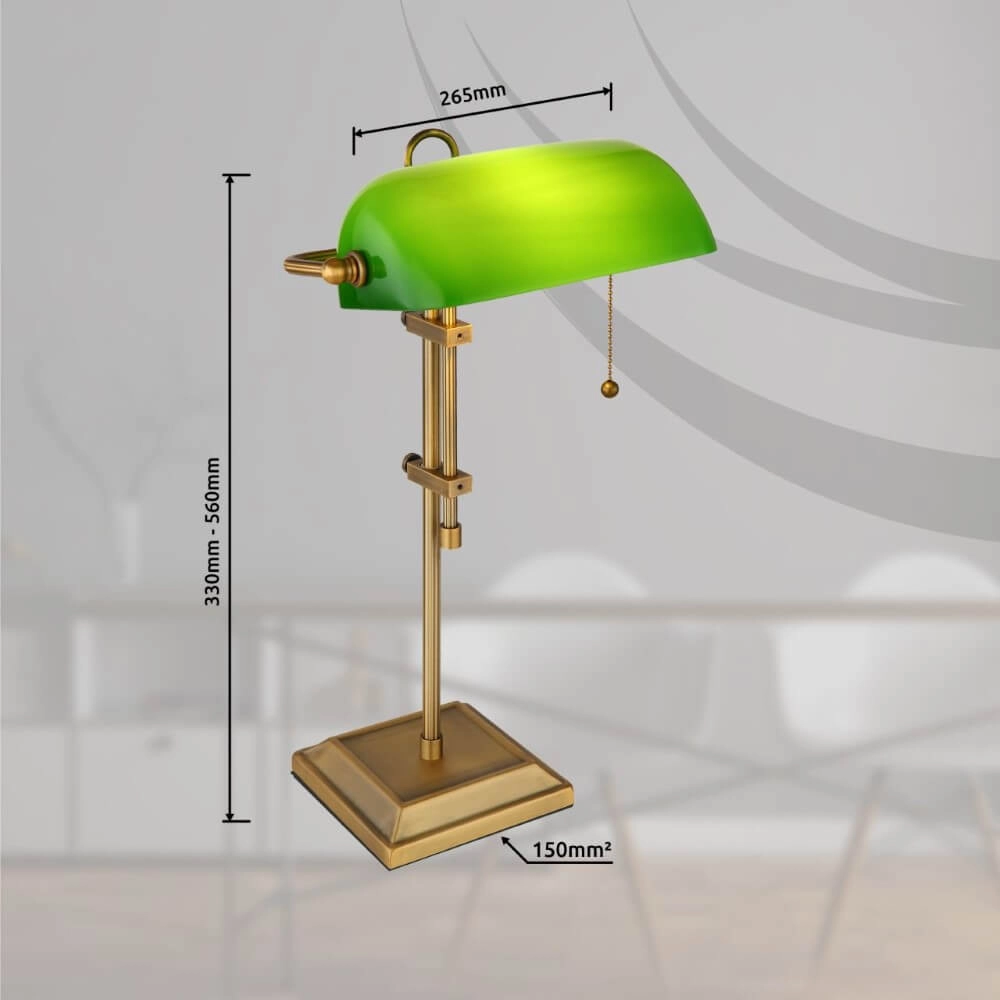 Nostalgische bureaulamp Antique 56cm Globo 9007371452361