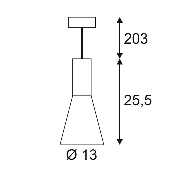 Zwarte hanglamp Phelia Cone SLV 4024163157933