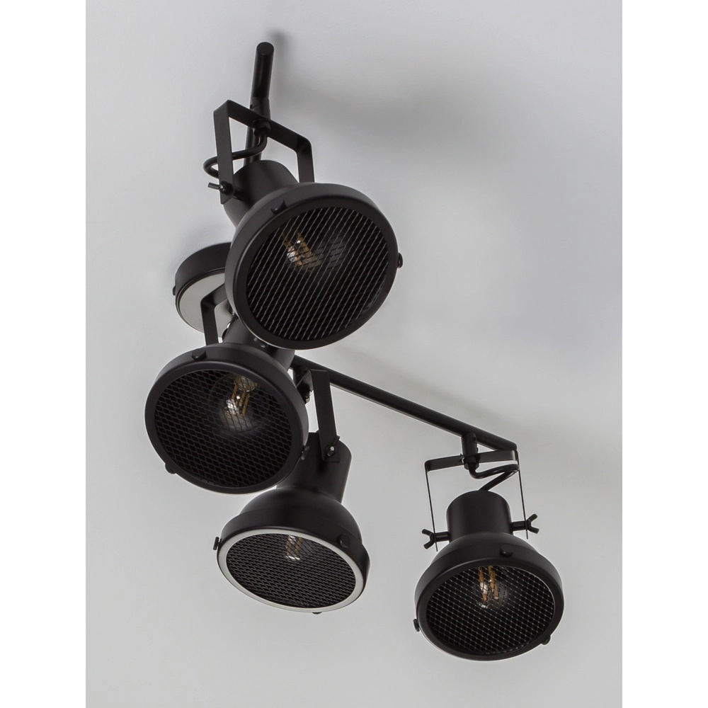 Plafondlamp Ruvi 4-lichts zwart Lyora 5212017446381