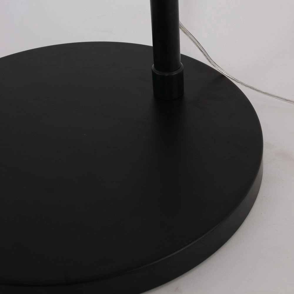 Booglamp Stresa zwart met sizoflor lampenkap Steinhauer 8712746106671