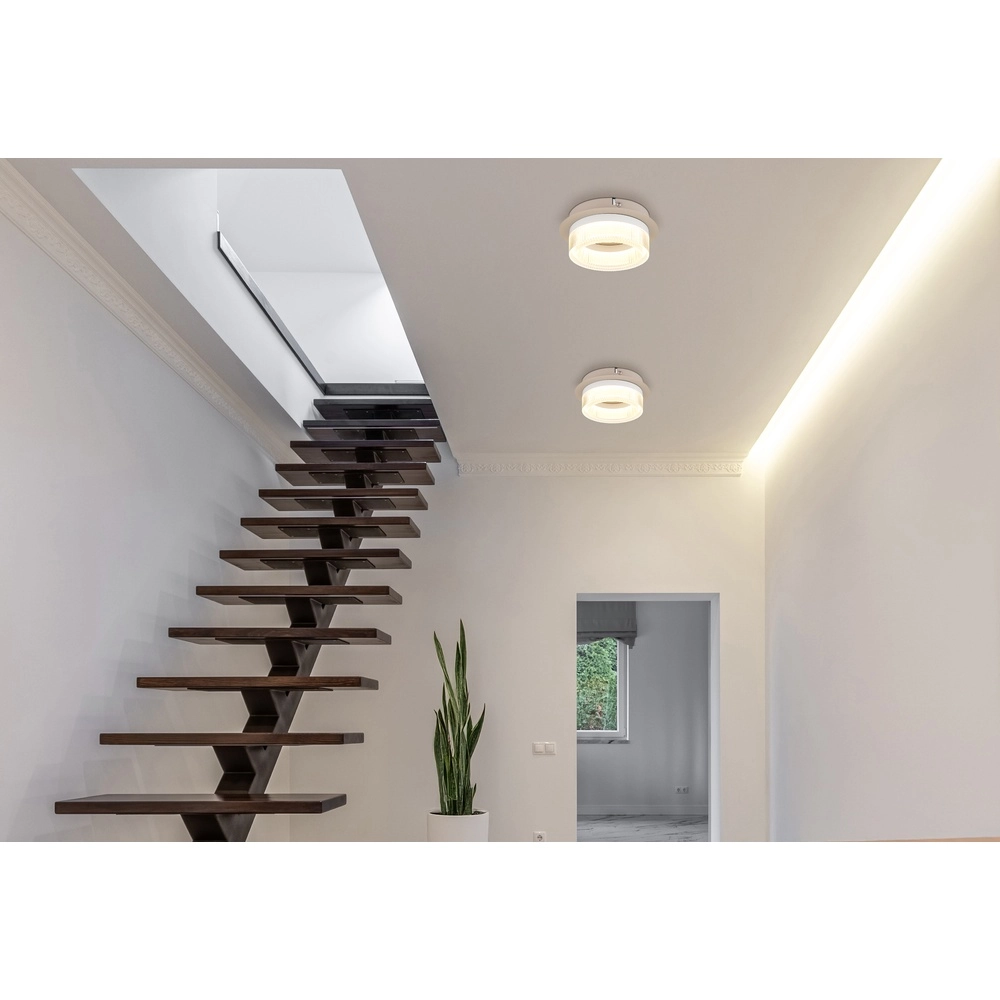 Moderne plafondlamp Zara zand bruin Ø 16cm Globo 9007371567065