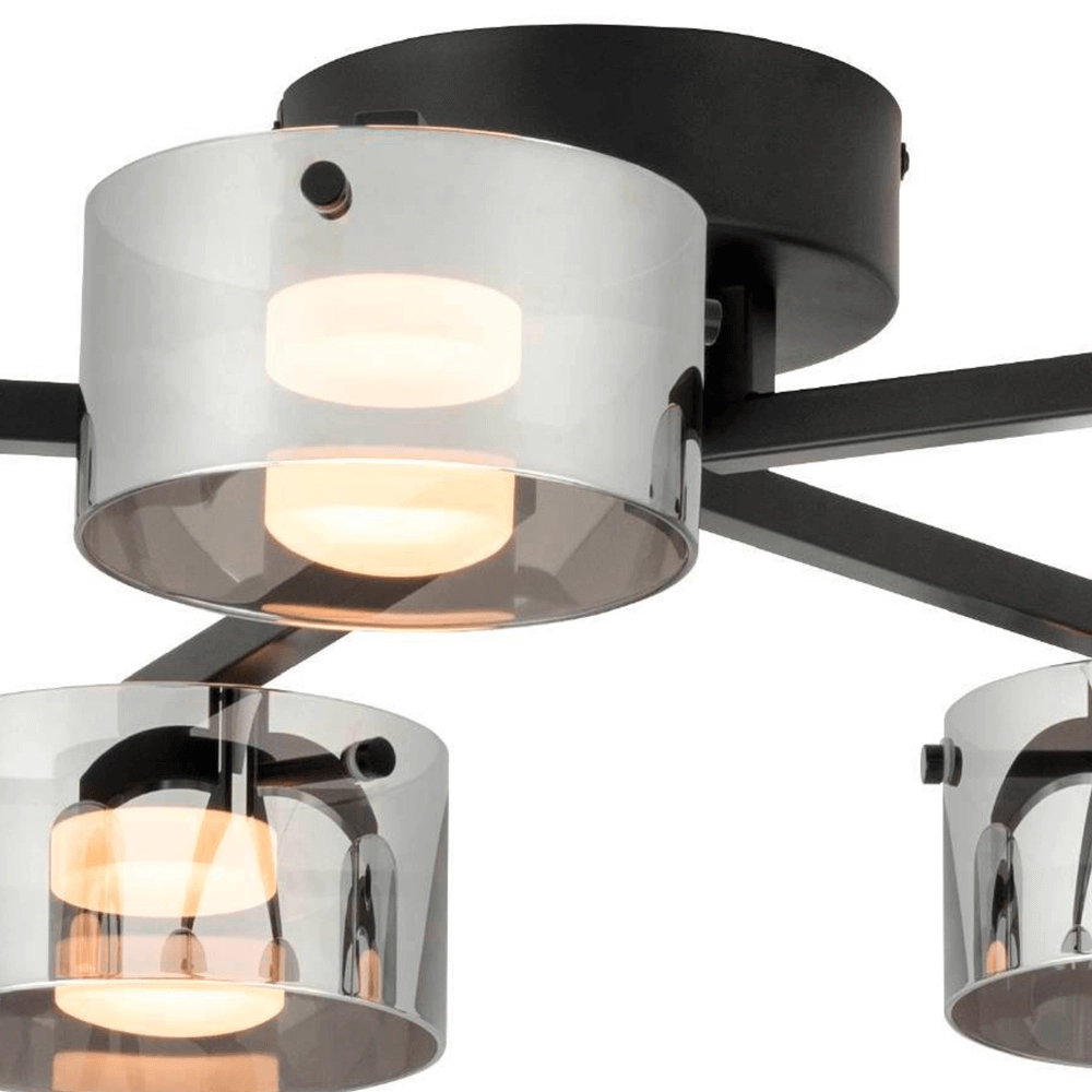 Plafondlamp met smoke glas Copillos Stars of Light 9002759398743