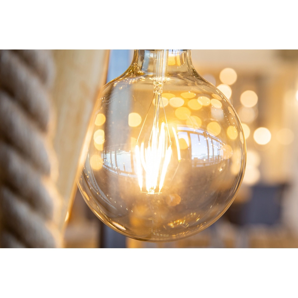 Landelijke vloerlamp Nerida hout Globo 9007371475568