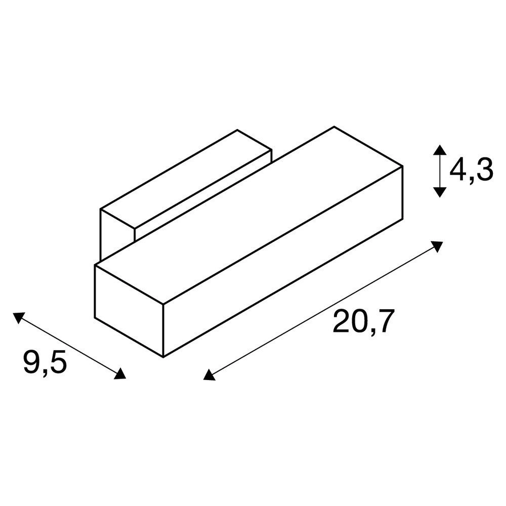 Uplighter Andreas 20cm wit SLV 4024163231190