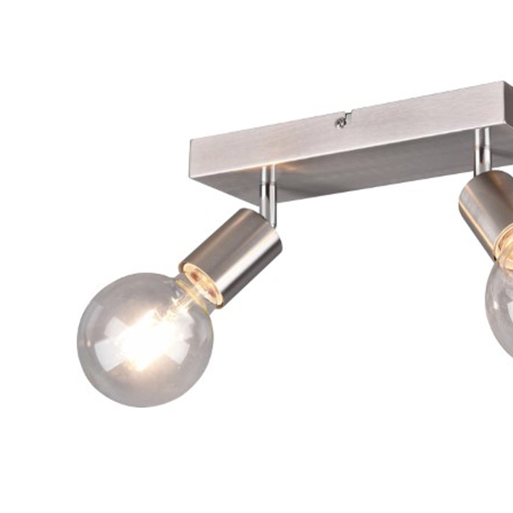 Dubbele opbouwspot Vannes metaalgrijs Trio 4017807489071