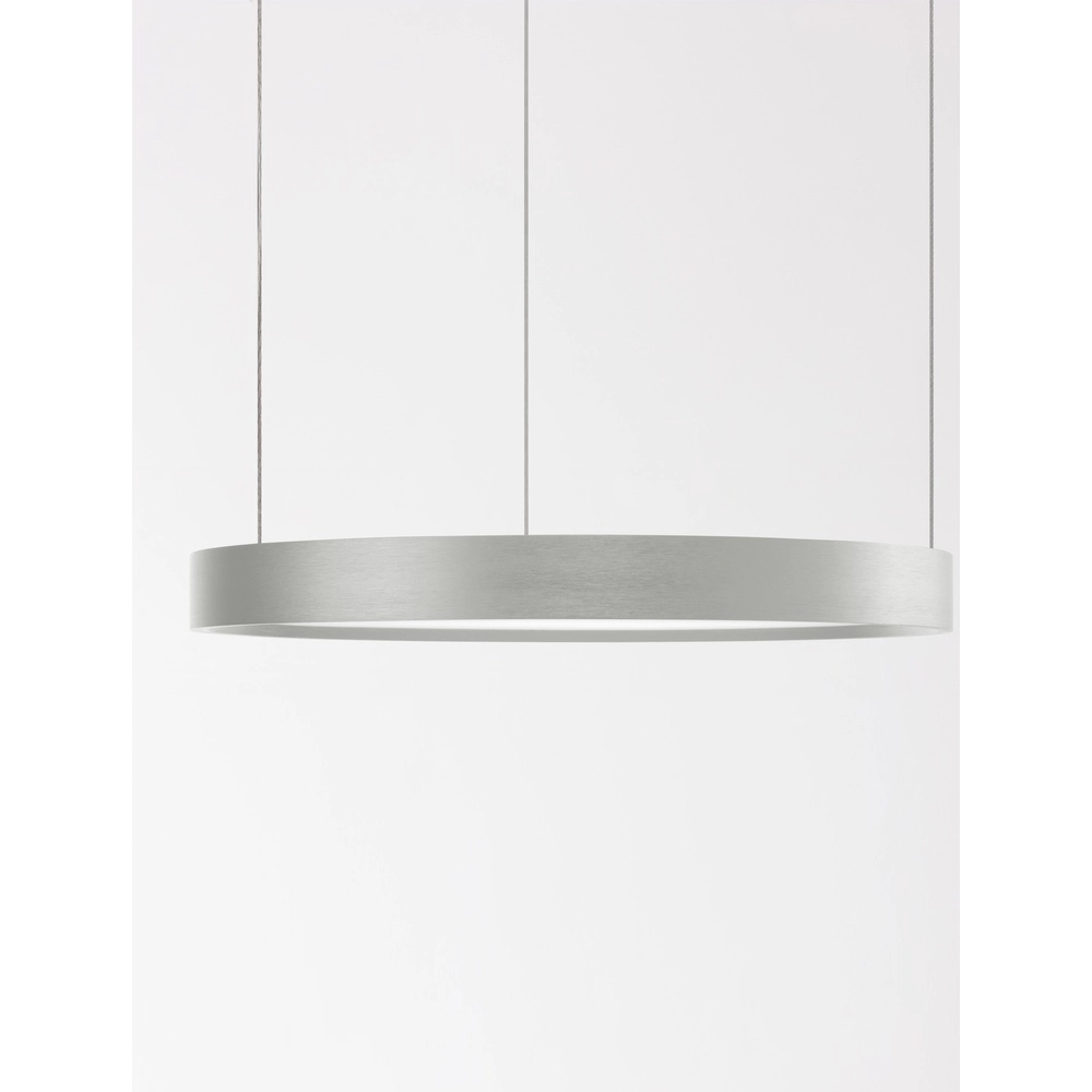 Ronde hanglamp Perrine zilvergrijs Ø 40cm Lyora 5212017438393