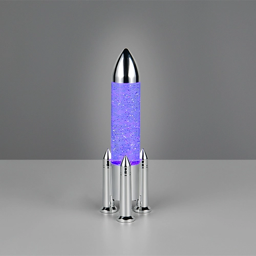 Tafellamp Apollo raket titanium grijs Trio 4017807681208