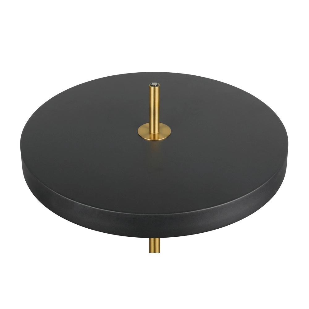 Moderne vloerlamp Keaton zwart met goud Trio 4017807655926