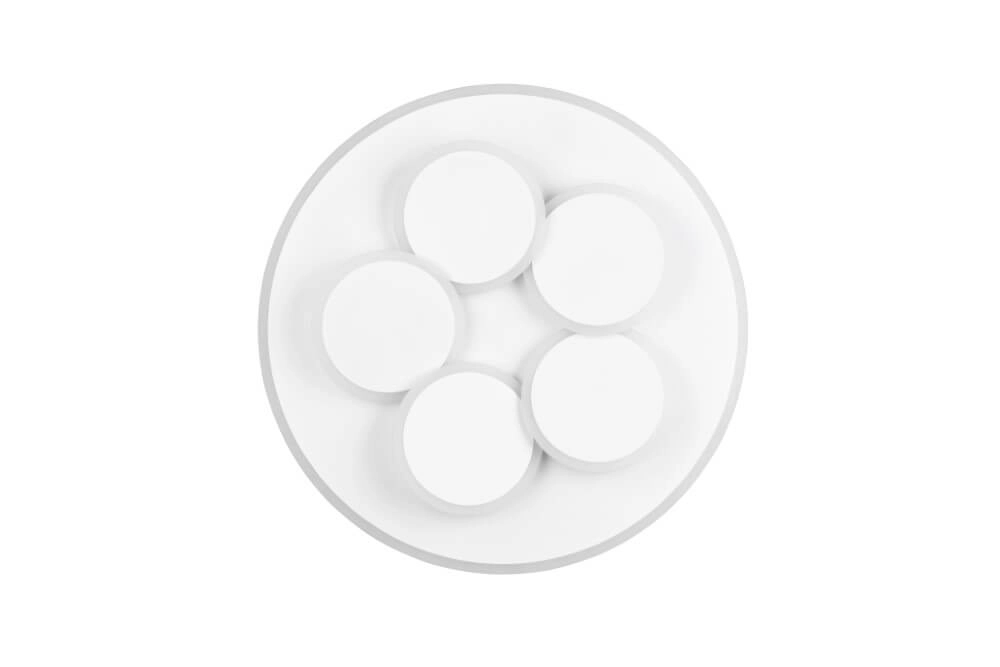 Moderne plafondlamp Mandala wit Ø 48cm Trio 4017807614077