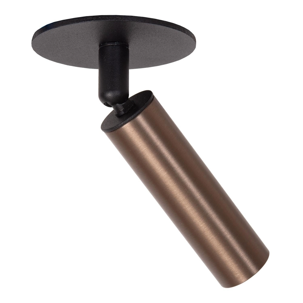 Plafondspot Keoni Ø 8cm koffie bruin Lucide 5411212094360