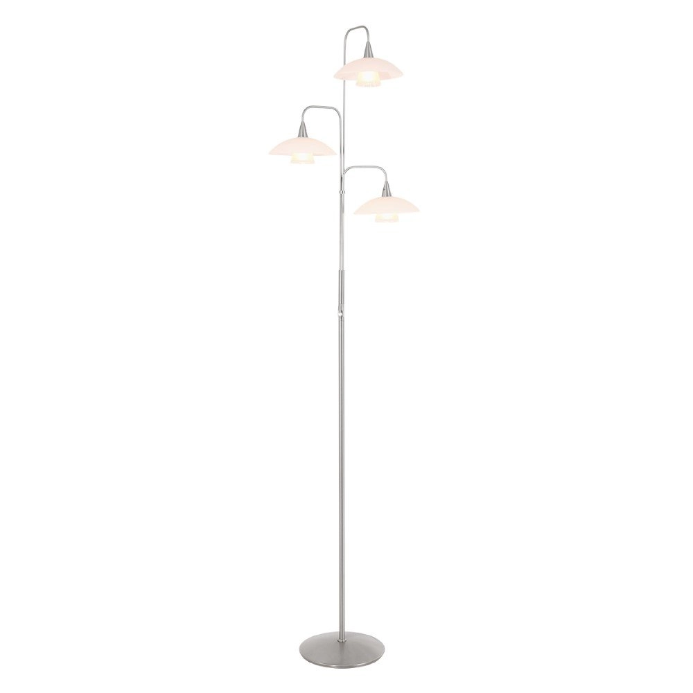 Moderne leeslamp Tallerken 3-lichts metaalgrijs Steinhauer 8712746132045