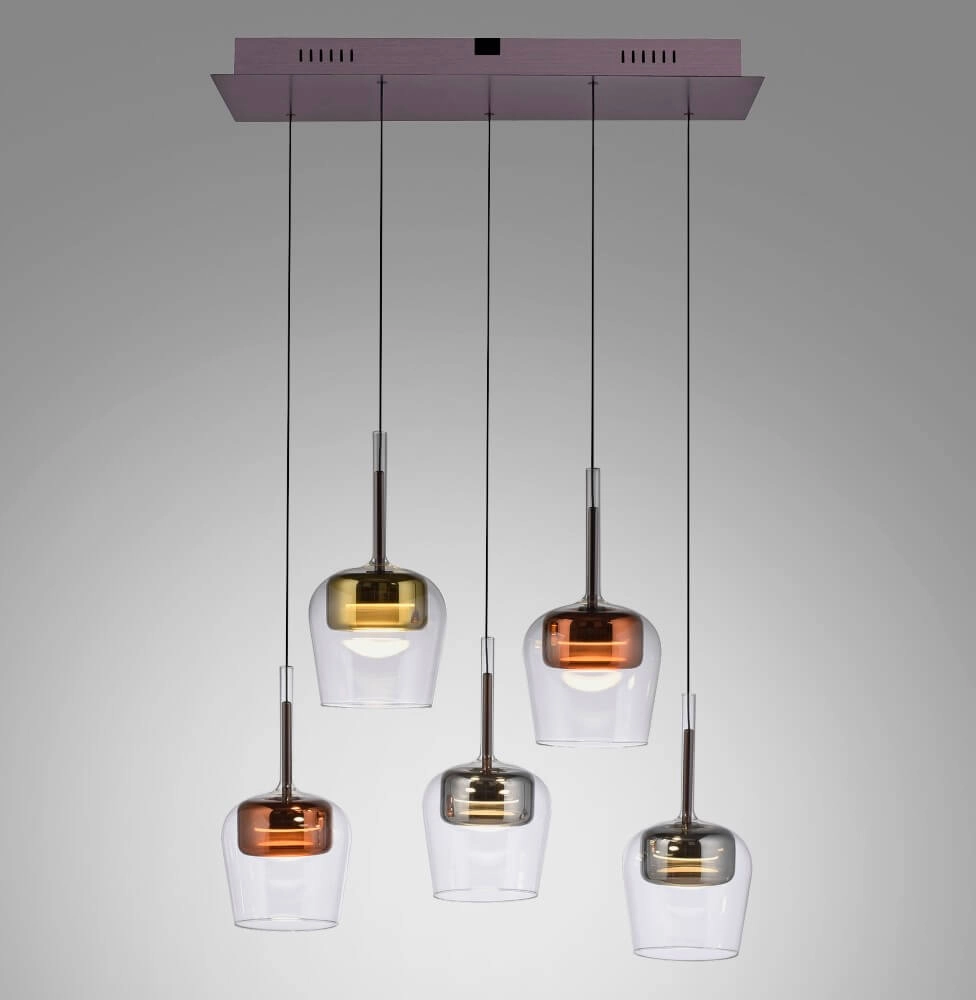 5-lichts hanglamp Q-Kon meerdere kleuren Paul Neuhaus 4012248383889