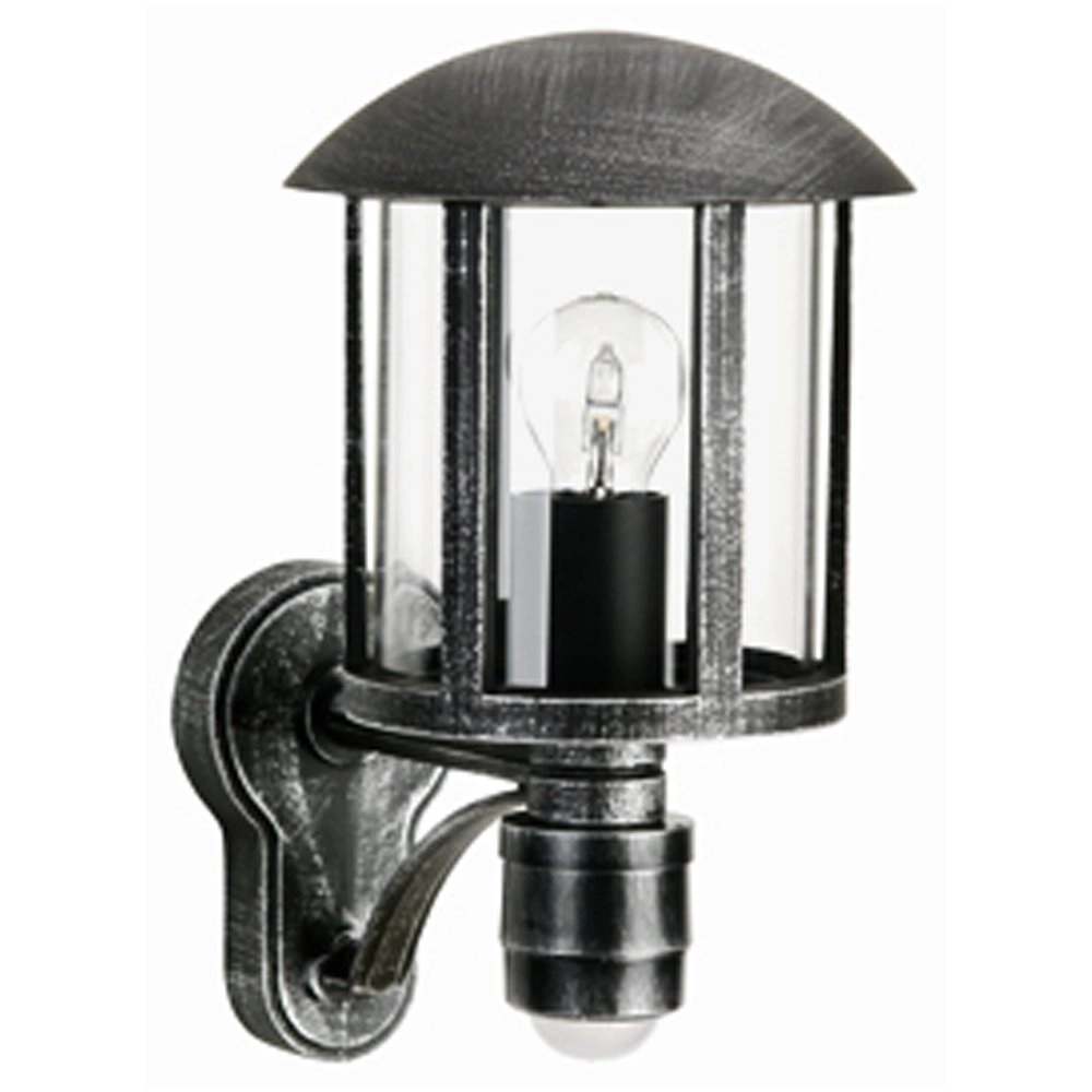 Detectie lamp buiten Holli zwart - zilver