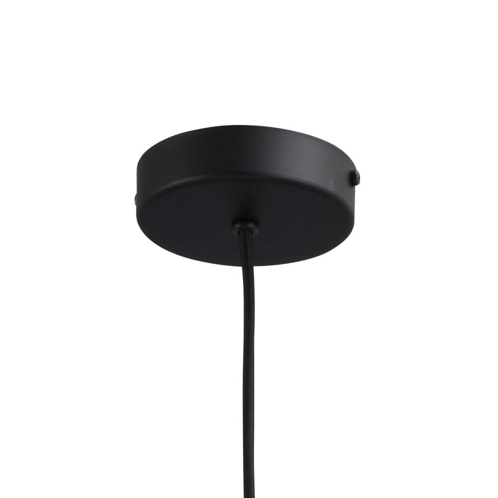 Hanglamp zwart Porto met Jagger green glas - Ø 19cm Masterlight 8718121269344