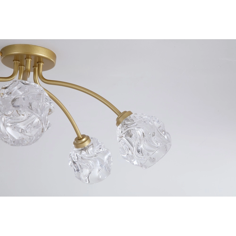 Plafondlamp Astral goud 5-lichts Searchlight 5053423303970