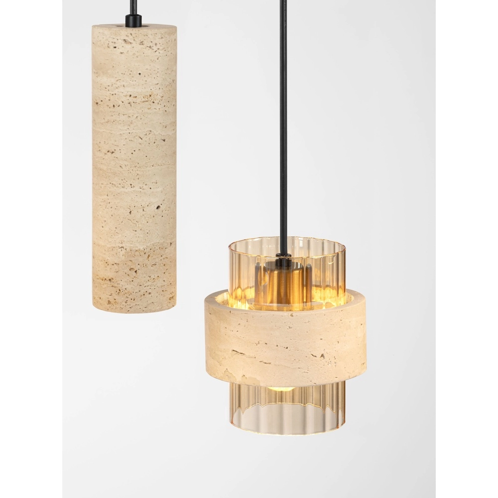 7-lichts hanglamp Melony modern zand bruin Lyora 5212063501263