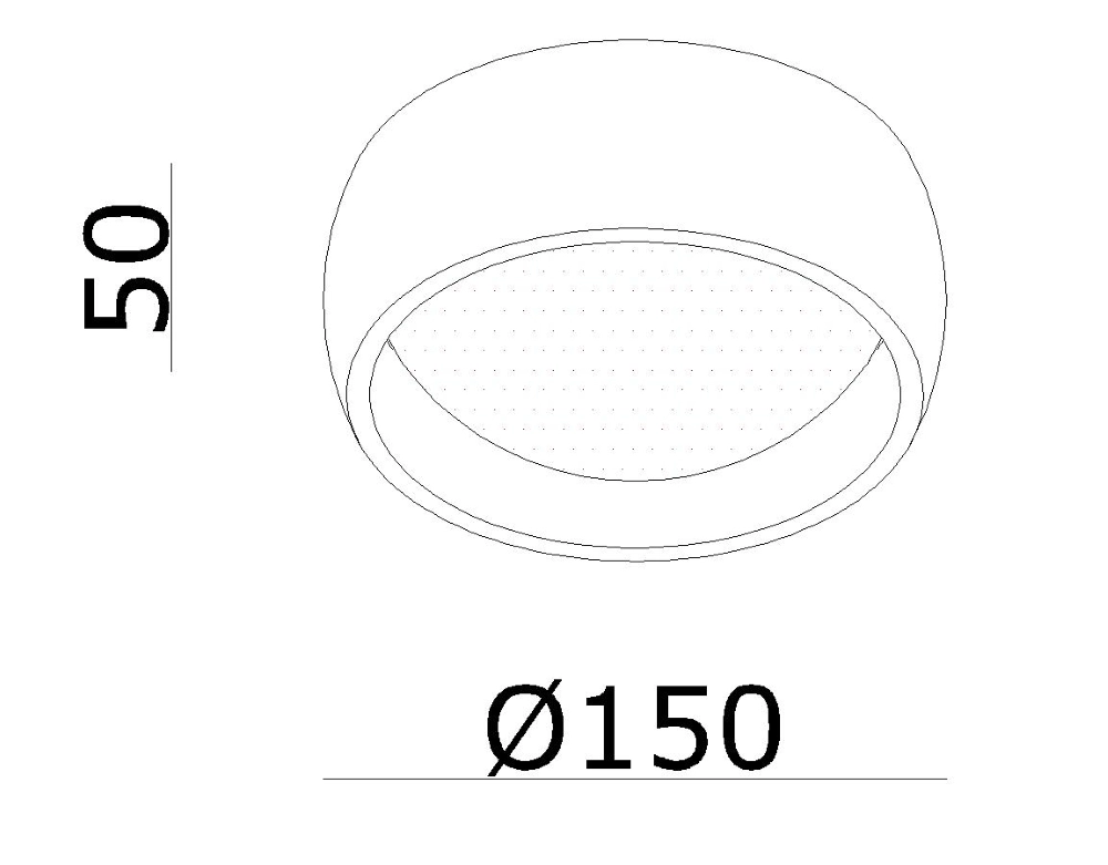 Strakke plafondlamp Montana Ø15cm - Brons geborsteld Artdelight 8720701103948