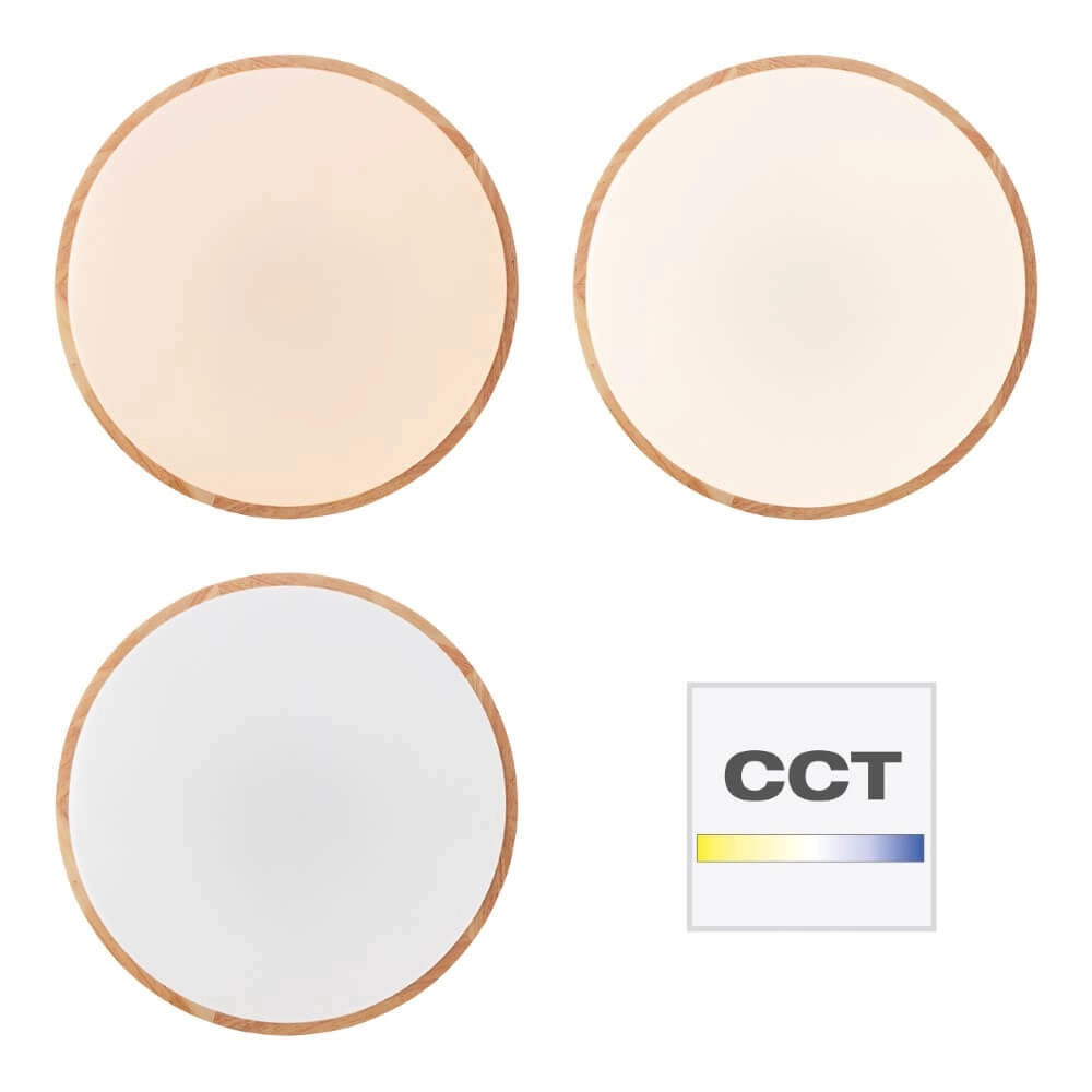 Houten plafondlamp Slimline Ø 50cm Brilliant 4004353426582