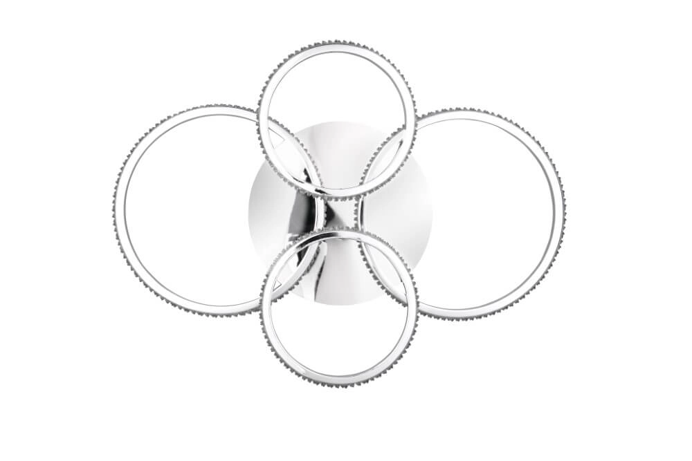 Design plafondlamp Cires chroom Trio 4017807600940
