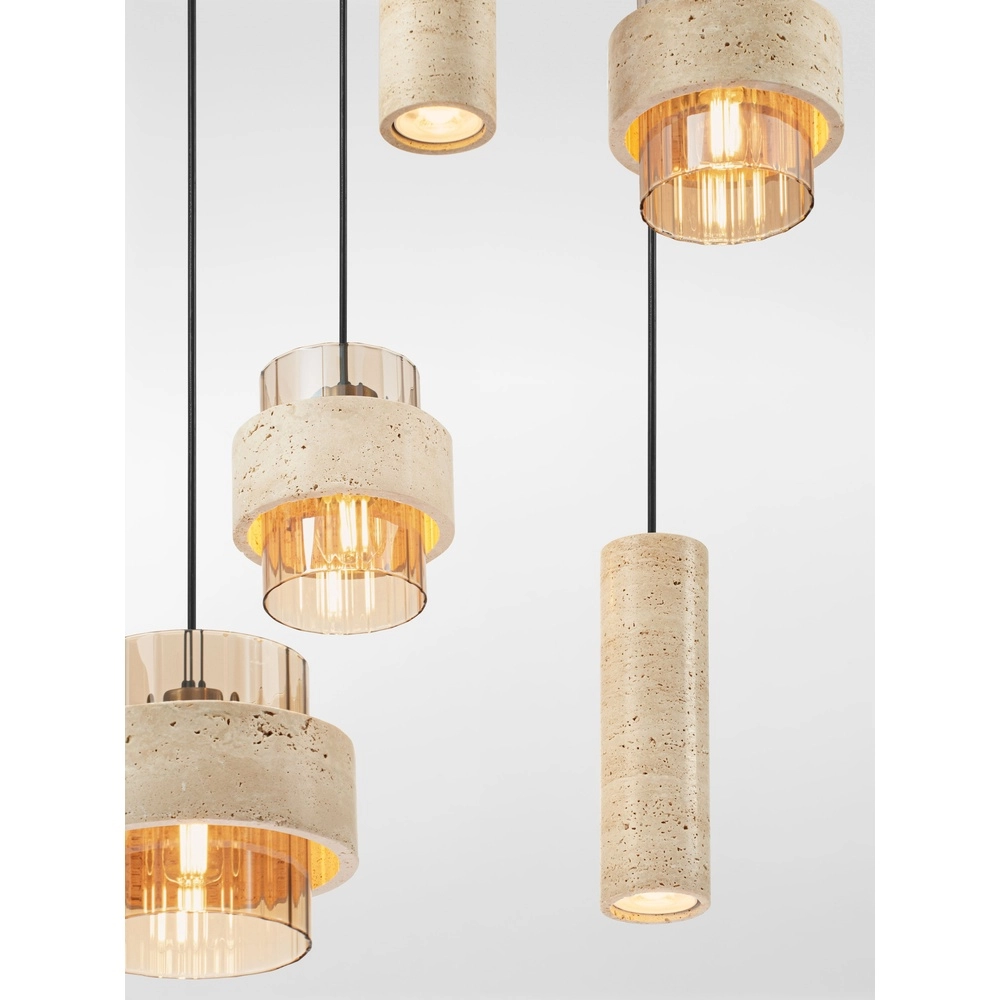 Moderne hanglamp Melony zand bruin Lyora 5212063501256