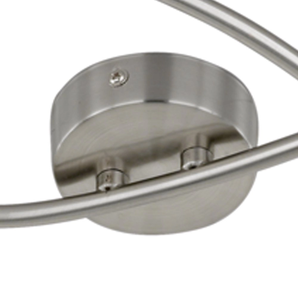 Moderne Plafondlamp Mars 3-lichts nikkel mat Trio 4017807224078