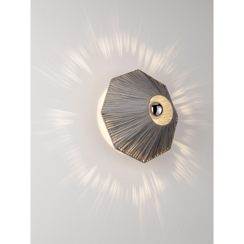 Wandlamp Elvio grijs Ø 30cm Lyora 5212017493866