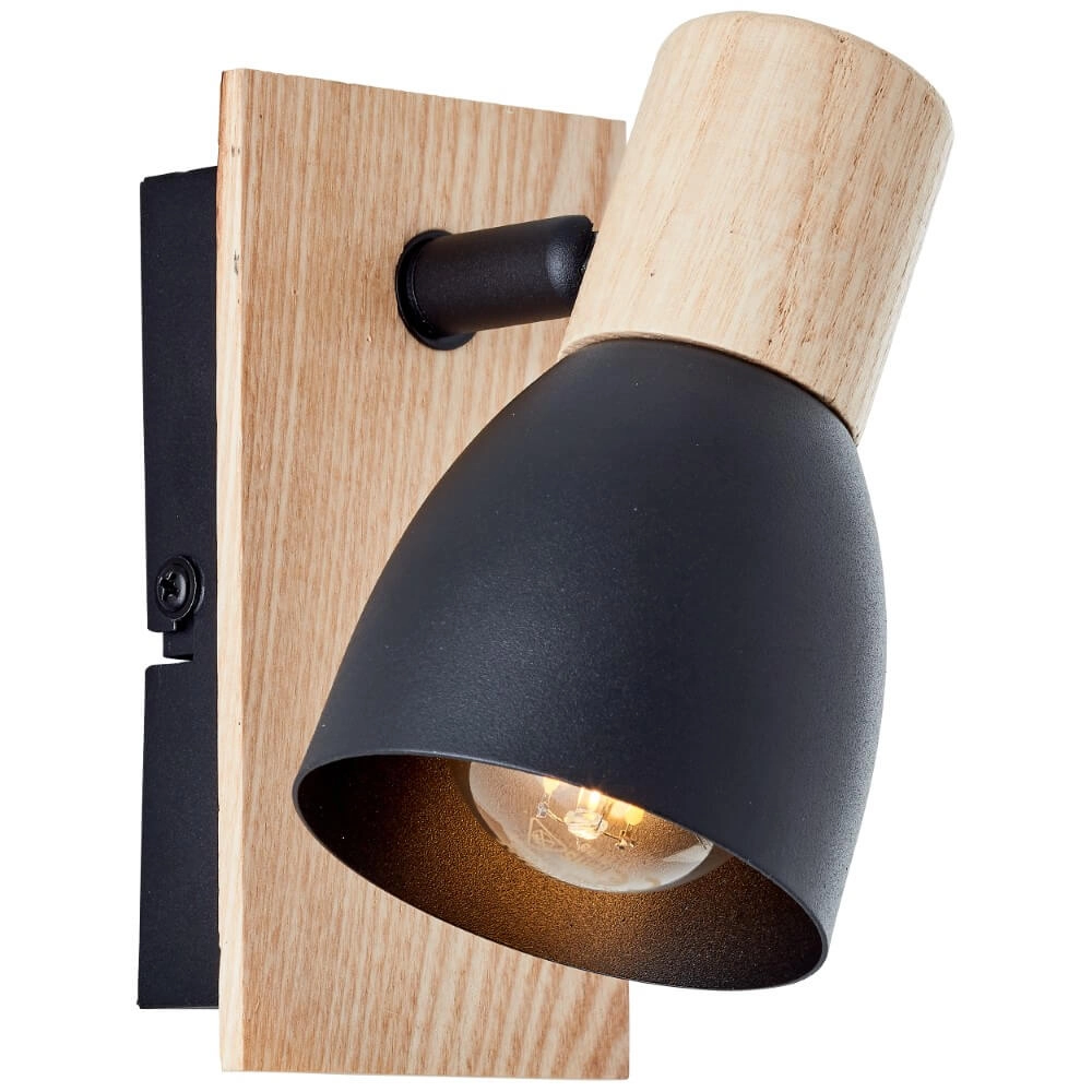 Wandlamp Daintree zwart Brilliant 4004353408663