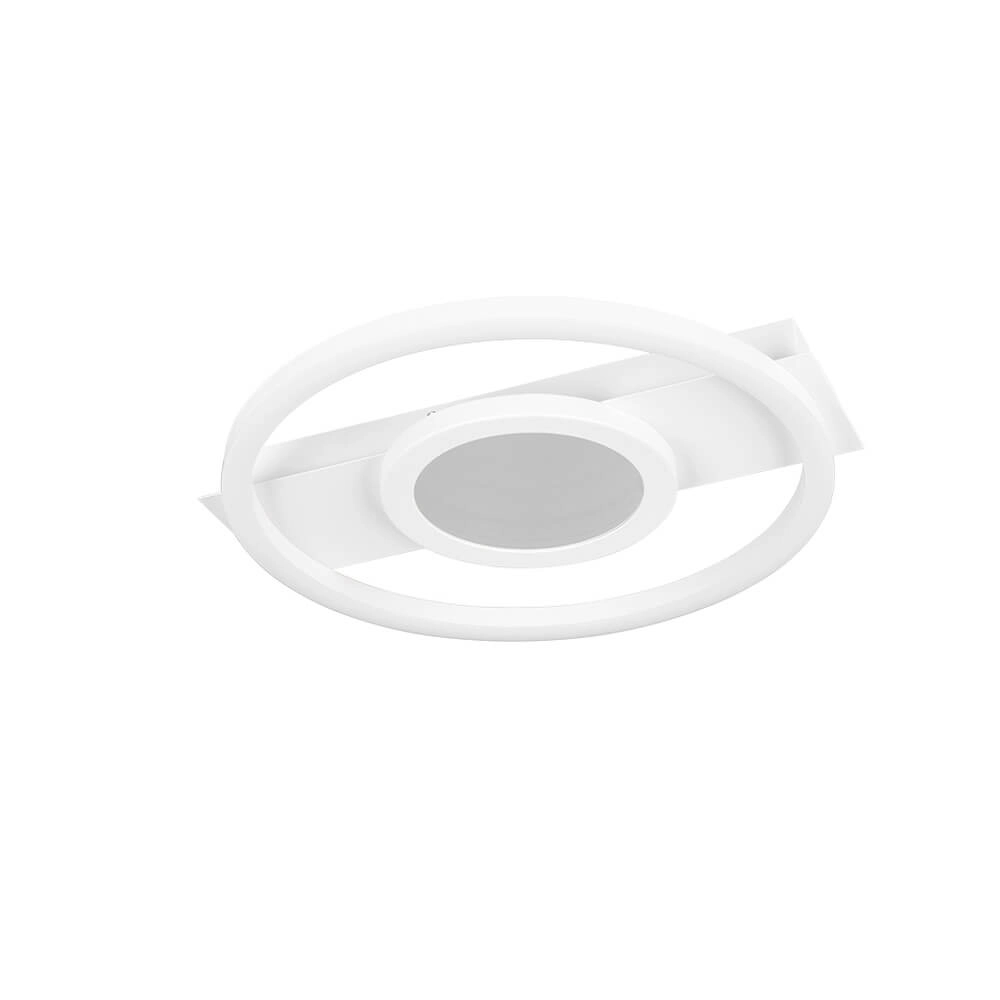 Design plafondlamp Wheeler wit rond Trio 4017807640540