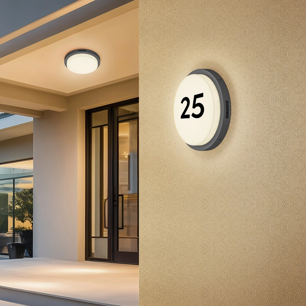 Plafondlamp Bermejo rond antraciet Trio 4017807648348