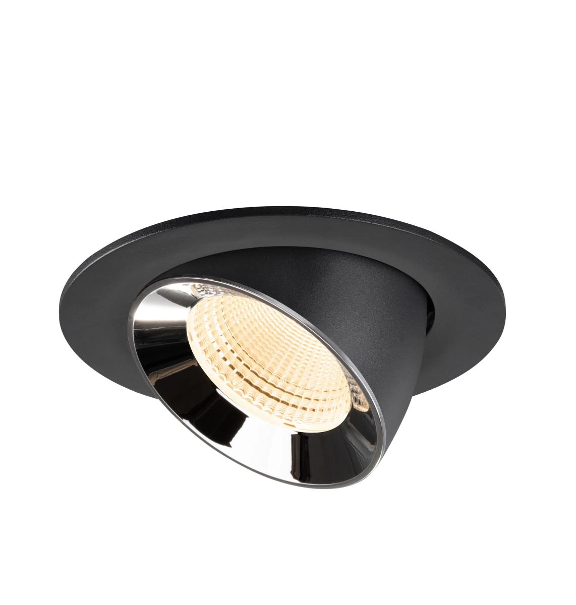 Inbouwspot Numinos Gimble L zwart/chroom 2700K - 55gr SLV 4024163310437