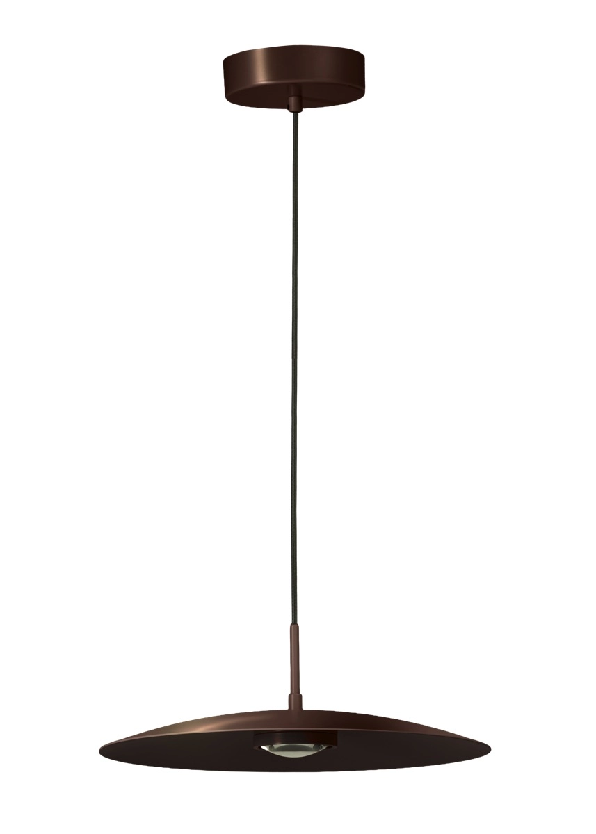 Strakke hanglamp Sanne Ø 40cm - anodic brown