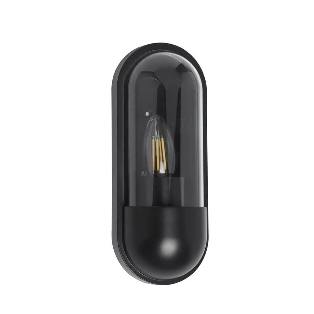 Strakke buitenlamp Capsule zwart Strakke buitenlamp Capsule zwart