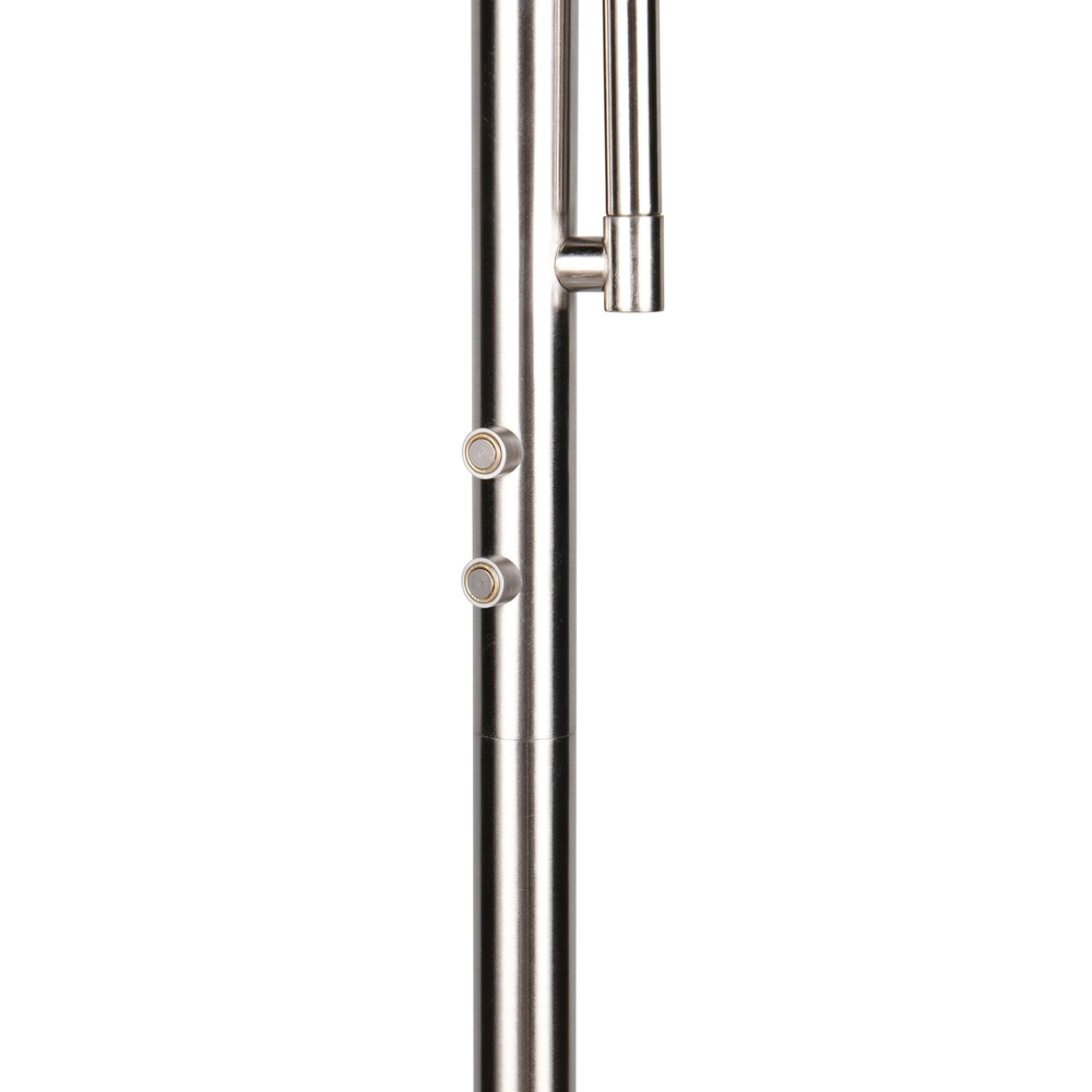 Vloerlamp Palermo nikkel met leeslamp Trio 4017807641370