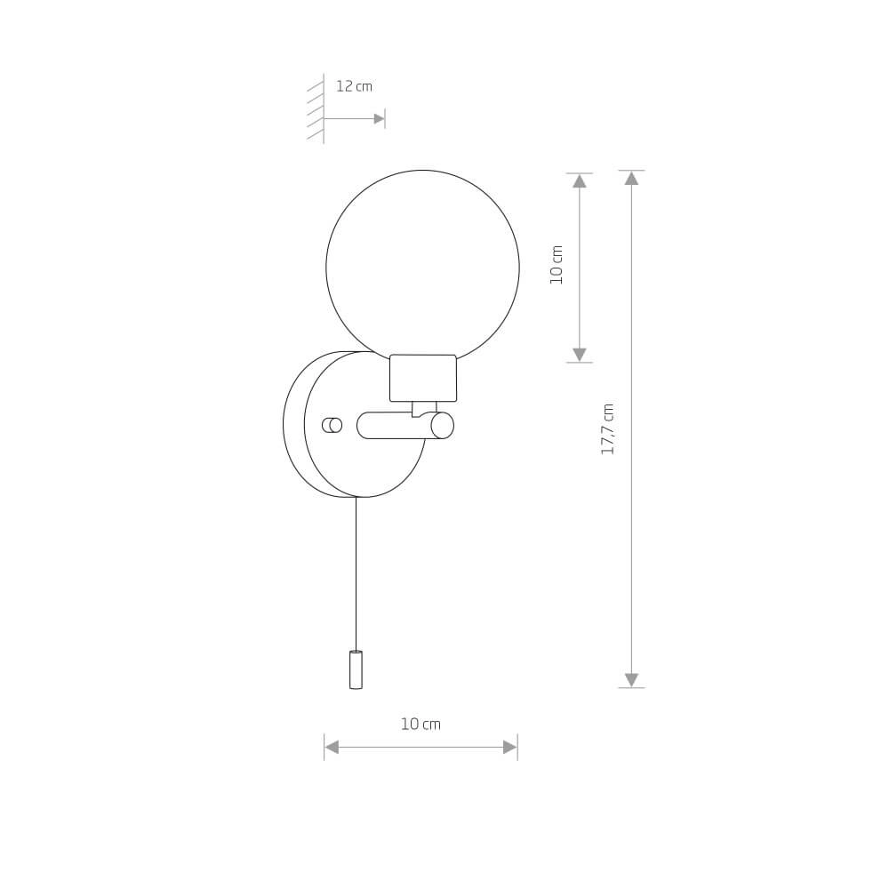 Stijlvolle badkamer lamp Simi Lyora 5903139805292