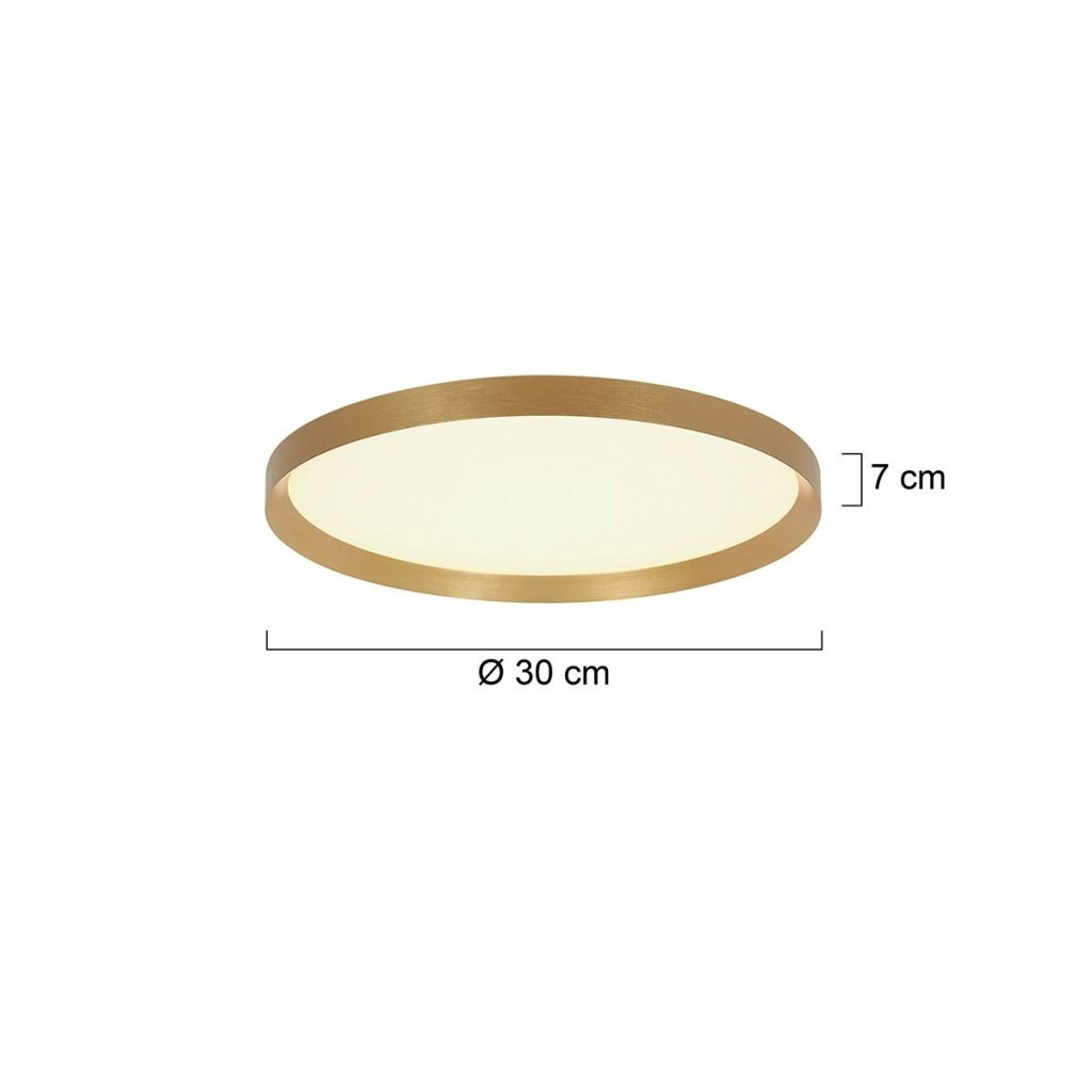 Moderne plafonniere Flady goud Ø30cm Steinhauer 8712746180985