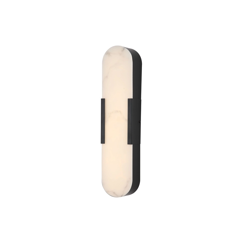Wandlamp Opaline zwart 50cm