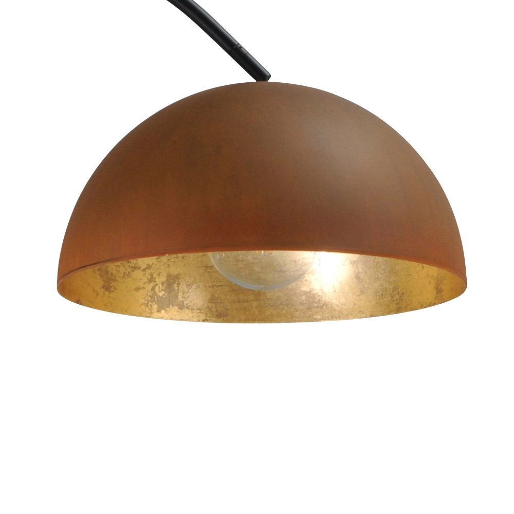 Vloerlamp Industria 186 roestbruin met goud Masterlight 8718121153209