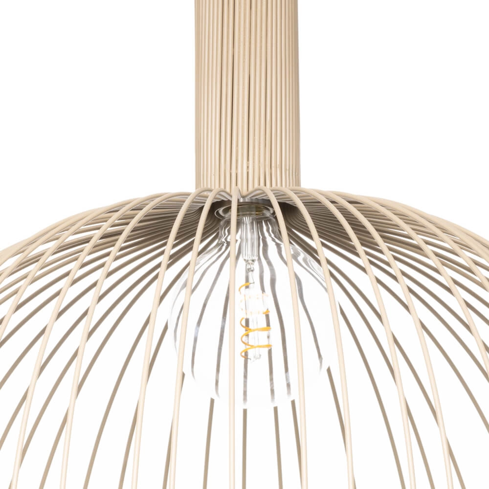 Zandkleurige hanglamp Wire Sand Ø 70cm ETH 8720195307143