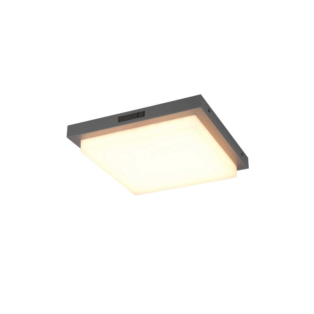 Plafondlamp Bermejo vierkant antraciet Plafondlamp Bermejo vierkant antraciet