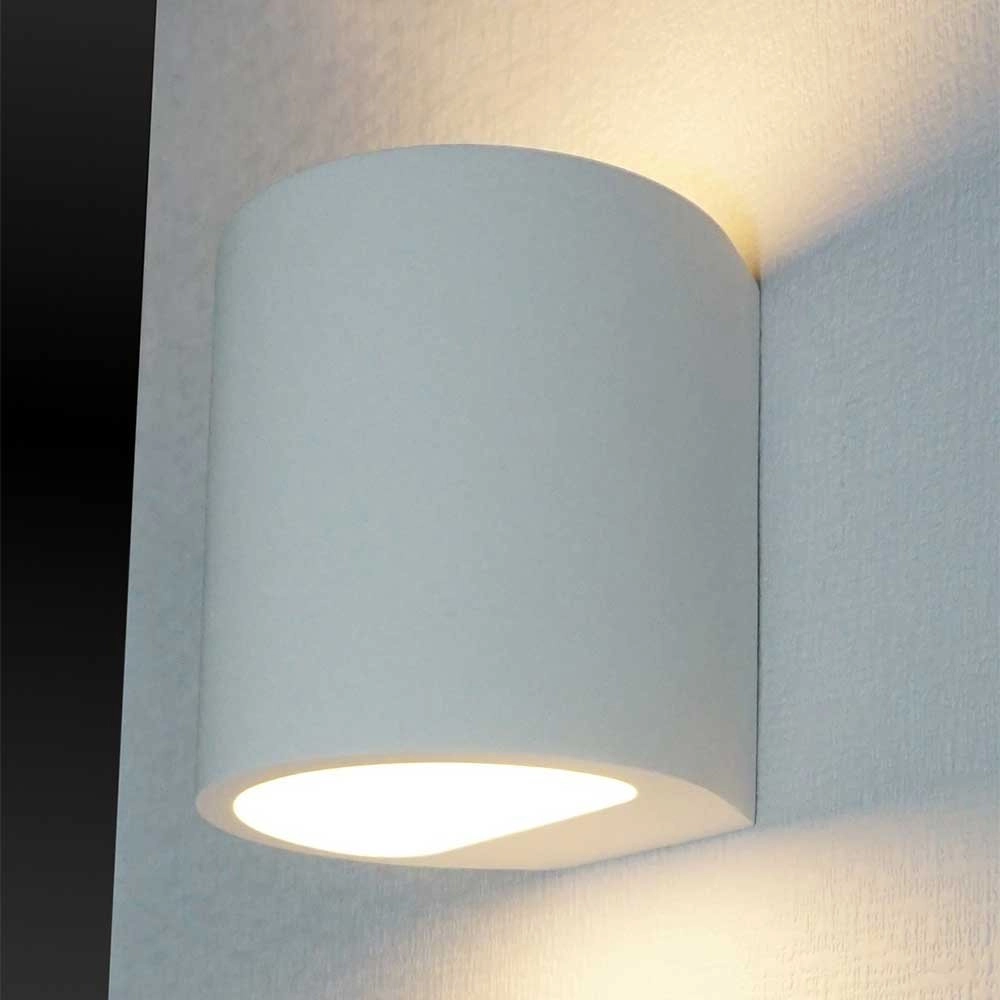 Overschilderbare wandspot Plaster Round Up - Down wit Artdelight 8719831733293